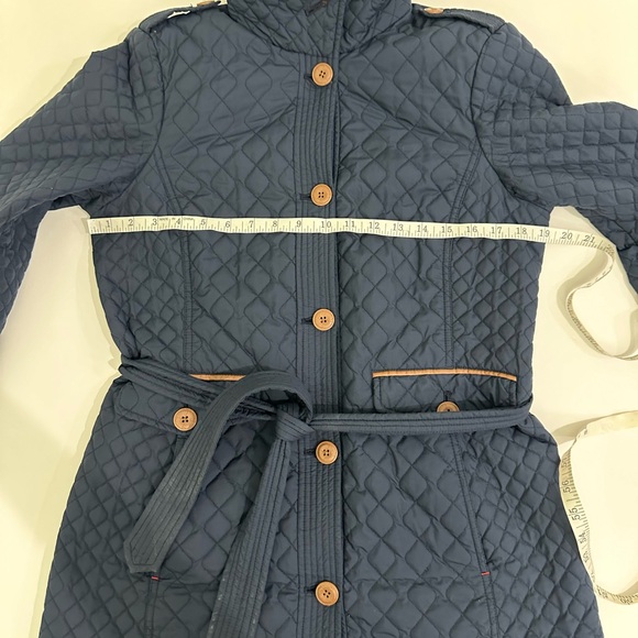 Land’s’ End Quilted Primaloft Parka in Blue Size Small - Picture 4 of 16